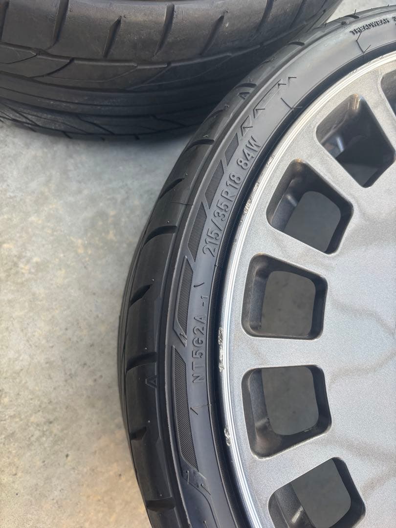 TRD タイヤ4本18x7.5 5H +48PCD100