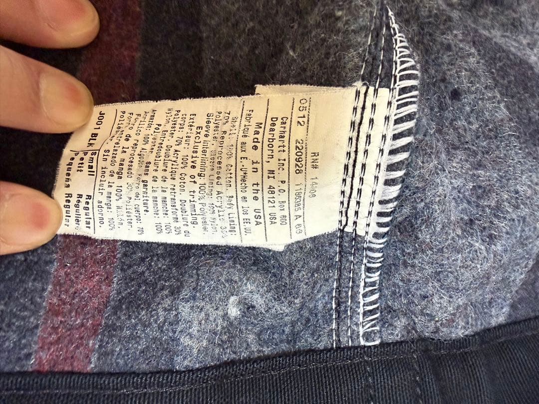 Carhartt/カーハートデトロイトジャケット　J001 BLK usa製