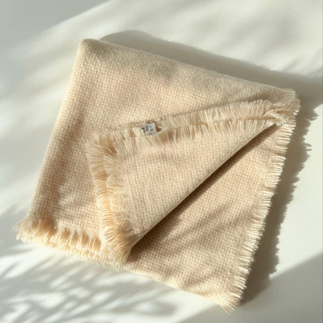 ASAUCE MELER アソースメレ　カシミヤバスケットフリンジストール