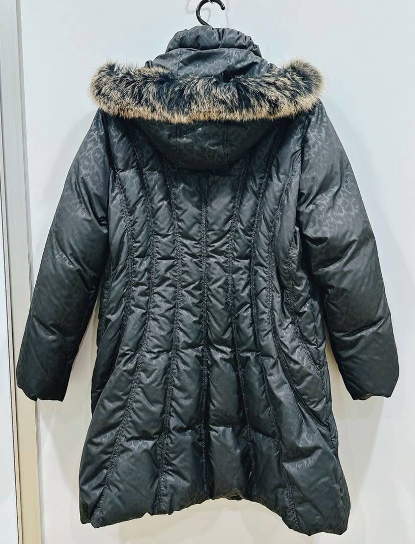 BALMAIN バルマン／ダウンコート／ブルーフォックス／ファー／ブラック L