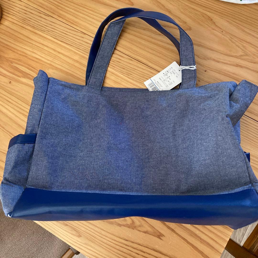 【Familiar ファミリア】マザーズバッグ ネイビー グレー