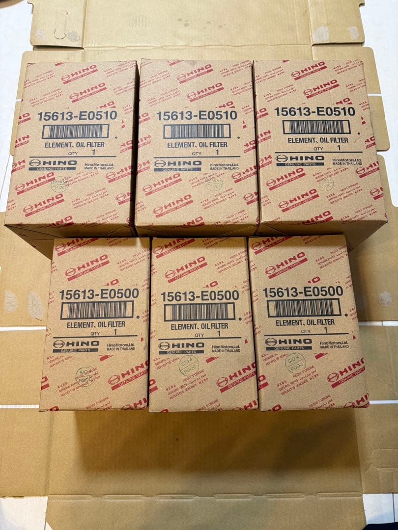 日野プロフィア E13C エンジンオイルエレメント 3個セット