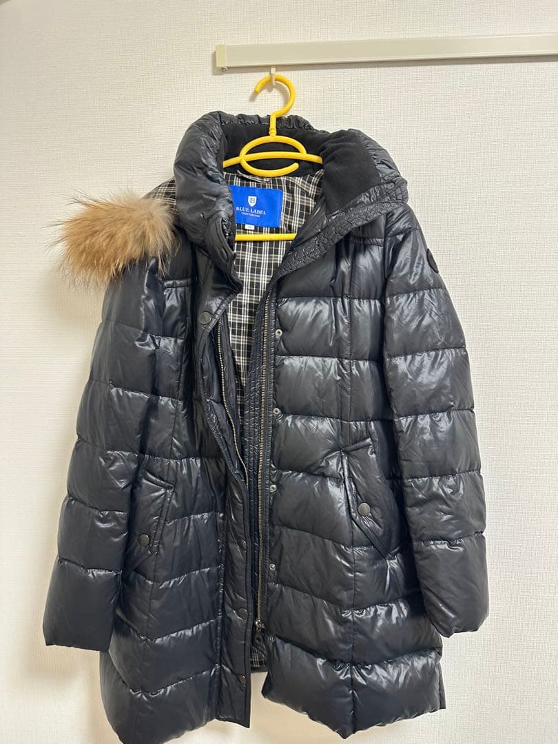 BLUE LABEL ファー付きロングダウンジャケット38サイズ