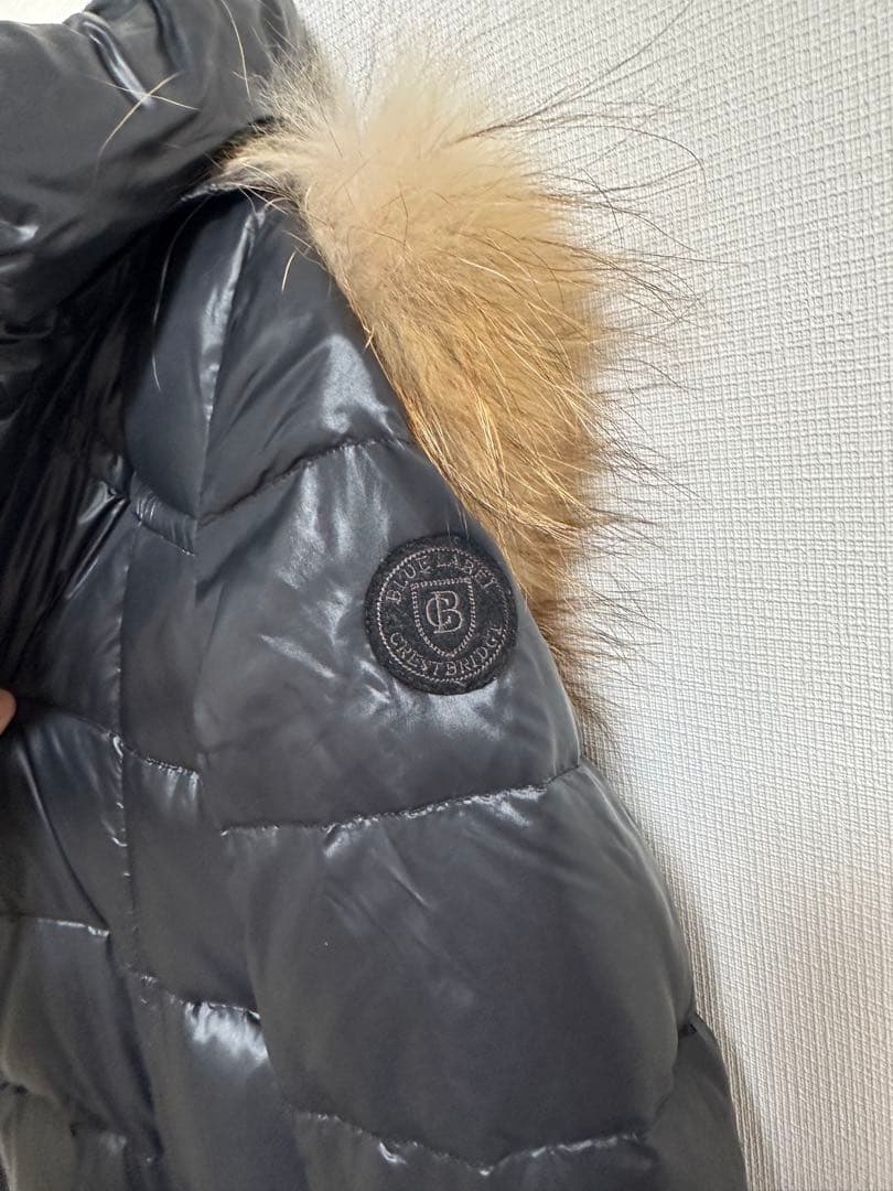 BLUE LABEL ファー付きロングダウンジャケット38サイズ