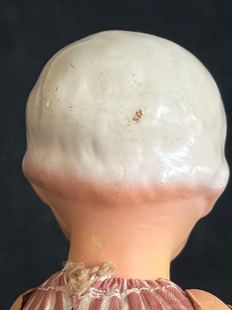 アンティーク ドイツレトロ人形 ジョイントコンポジションヘッドビスクドール