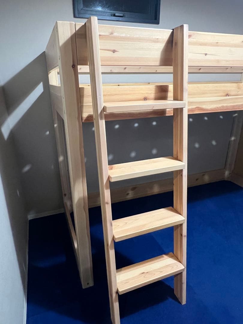 引取限定　無印　パイン材ミドルベッド　販売終了品　廃盤