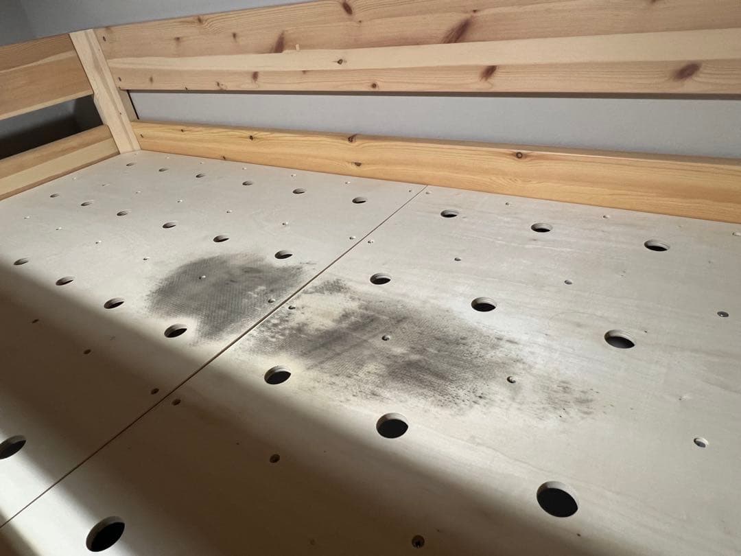 引取限定　無印　パイン材ミドルベッド　販売終了品　廃盤