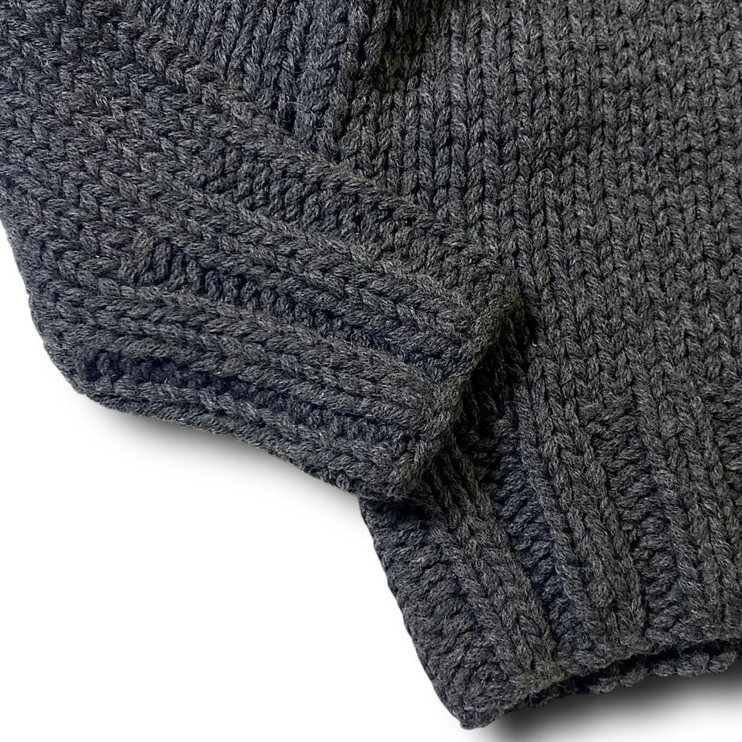 TMT 定価4.9万 M ウール タートルネック ニット セーター 毛 黒