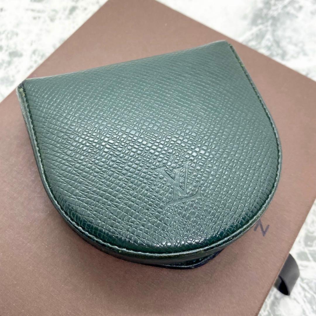 ルイヴィトン タイガ ポルトモネ キュベット 深緑 ケース M30371