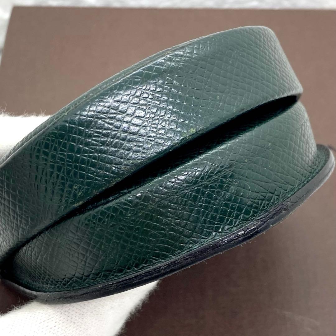 ルイヴィトン タイガ ポルトモネ キュベット 深緑 ケース M30371