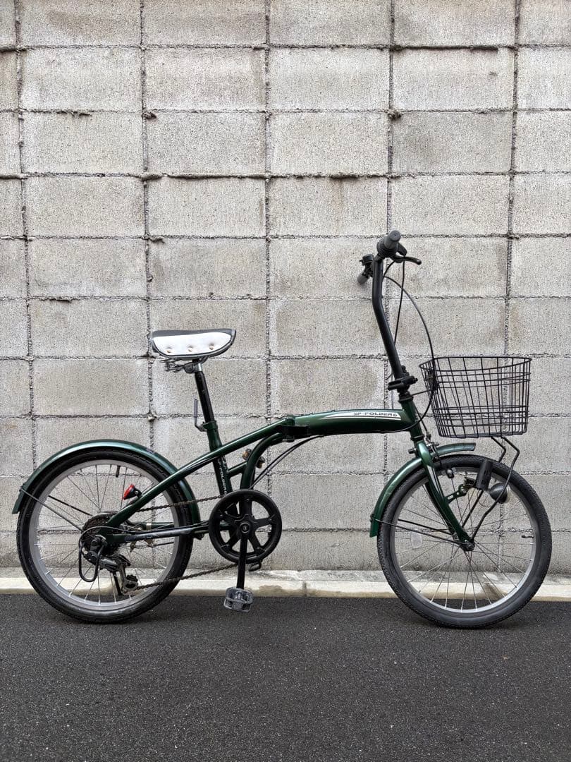 折りたたみ自転車　カーキ