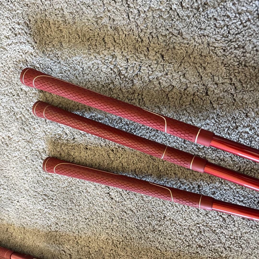 レディース ゴルフクラブハーフセット 赤　6本セット