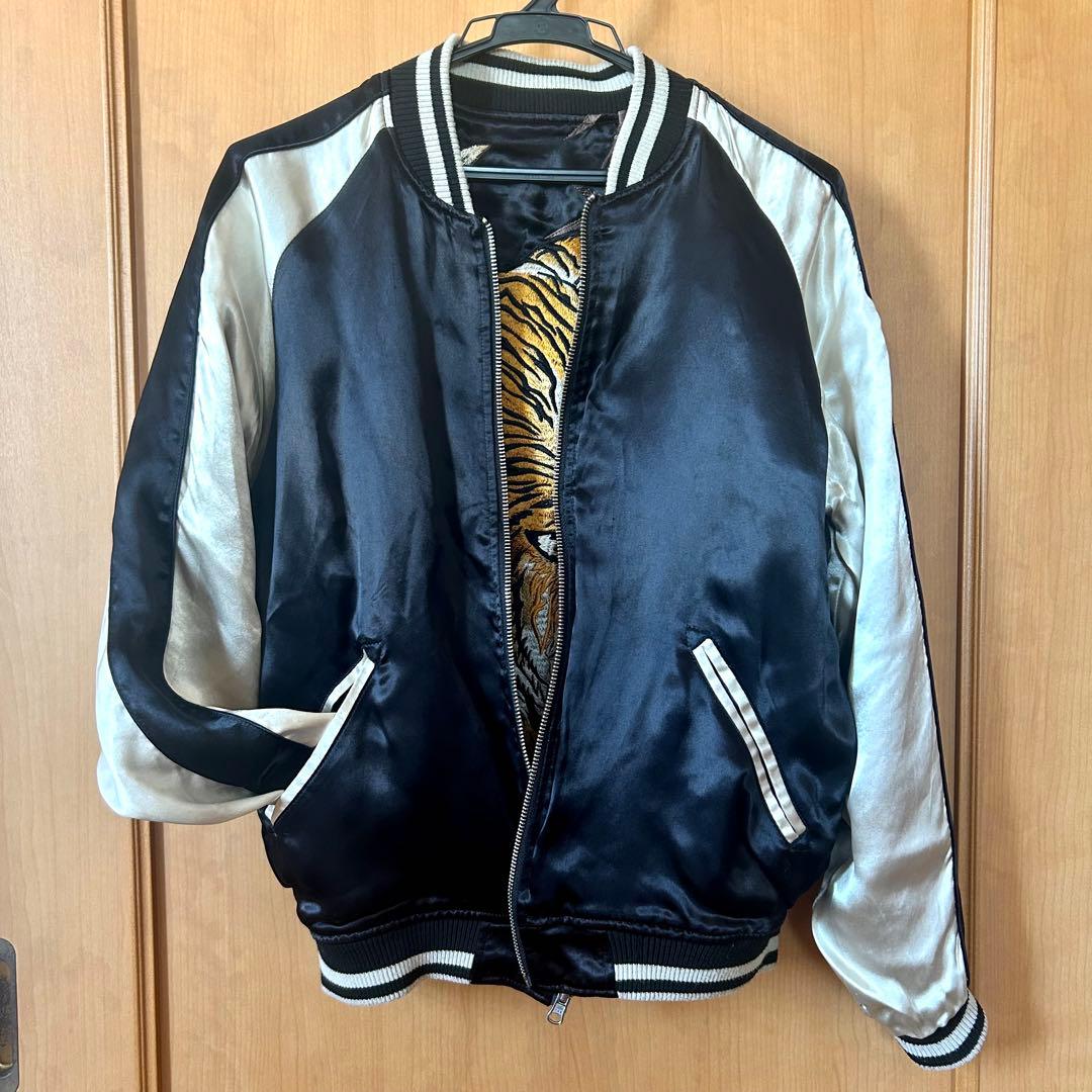 絡繰魂 粋 リバーシブルスカジャン 信長の虎 Sサイズ