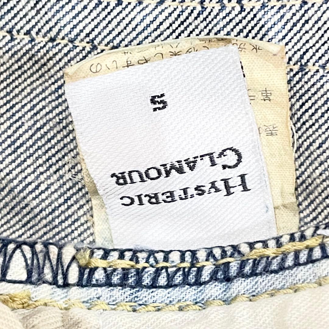 ヒステリックグラマー　ヒスガール　プリント　スタッズ　デニム　総柄　S