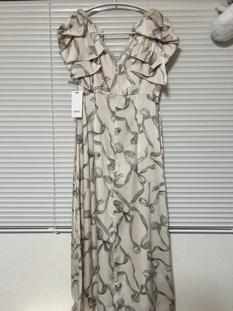 SNIDEL リボンスリーブデザインワンピース サイズ1