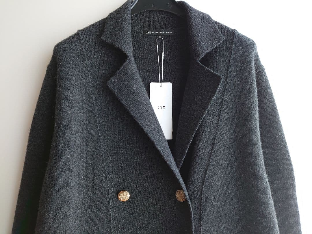 23区　今季【見上愛さん着/Oggi掲載】カシミヤブレンド ニットジャケット