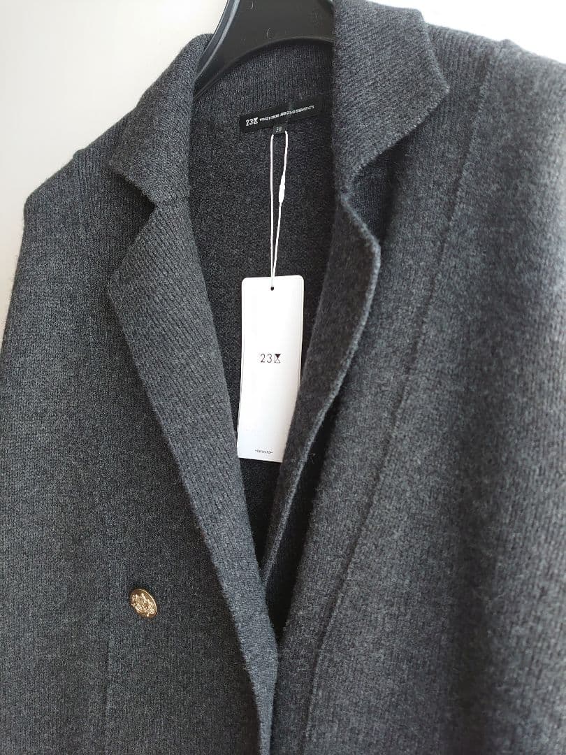 23区　今季【見上愛さん着/Oggi掲載】カシミヤブレンド ニットジャケット