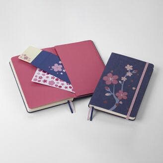 モレスキン 2025年 さくらノート ラージ 2冊 ＆ 鉛筆4本 BOXセット