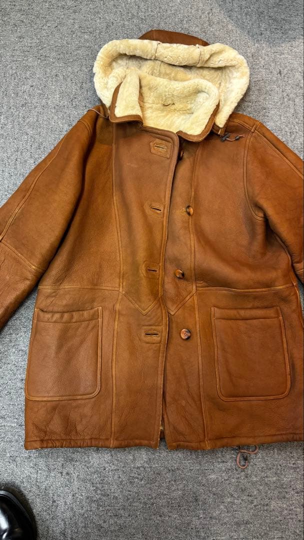 ミリタリア購入イタリア製レザームートンジャケット ジルサンダーグラフペーパー