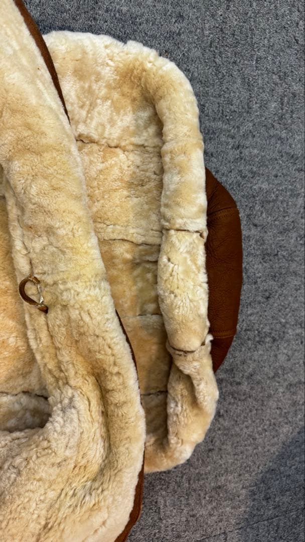 ミリタリア購入イタリア製レザームートンジャケット ジルサンダーグラフペーパー