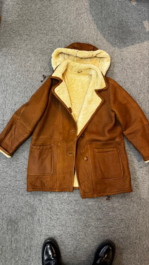 ミリタリア購入イタリア製レザームートンジャケット ジルサンダーグラフペーパー