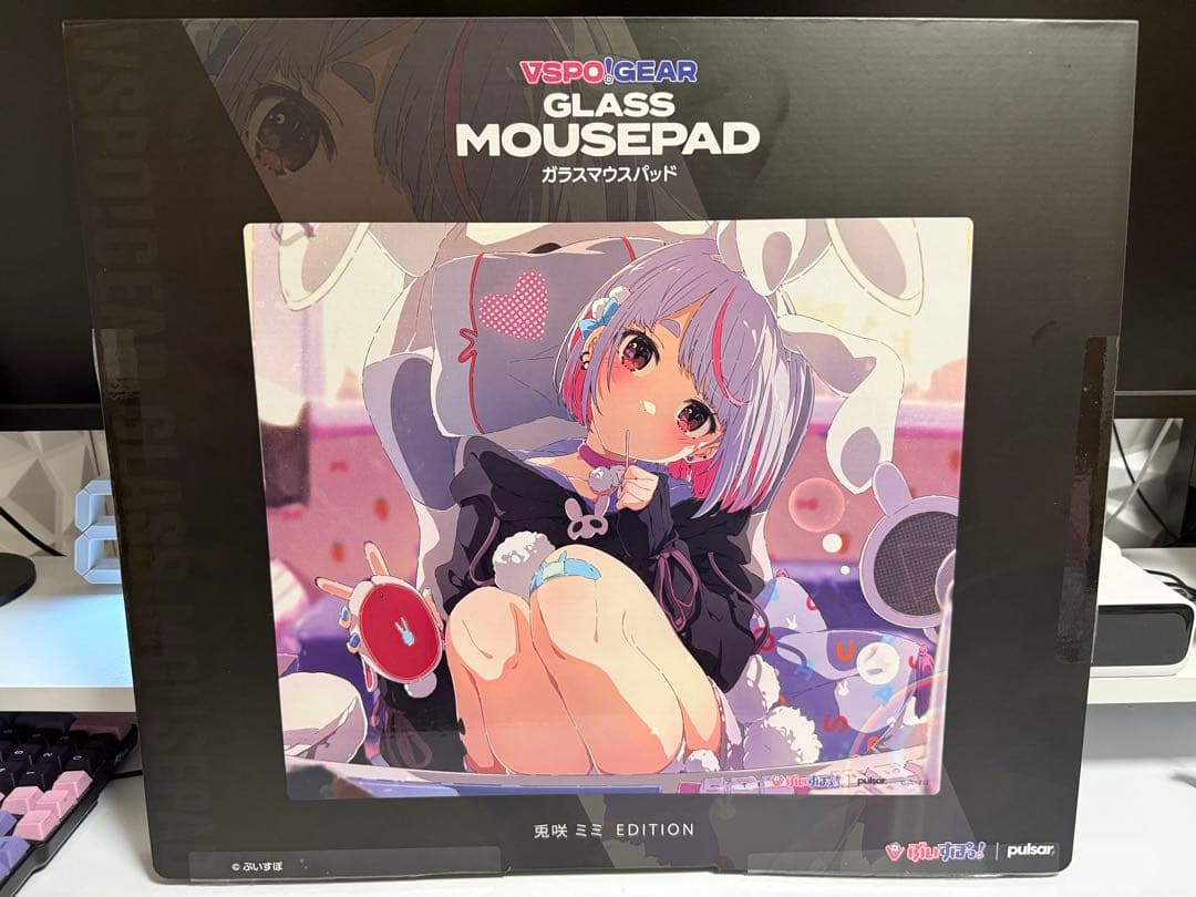 ぶいすぽ 兎咲ミミ ガラスマウスパッド