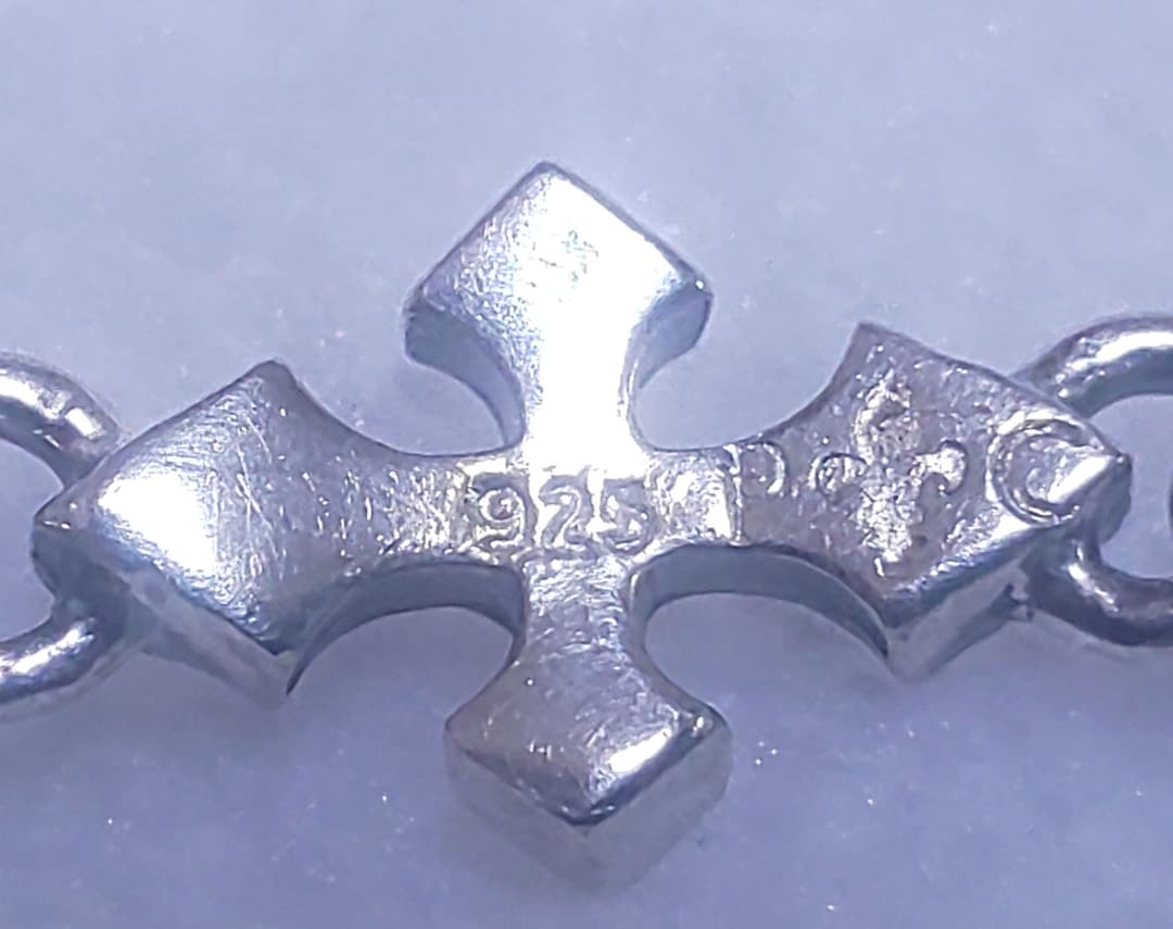 C*y様 最終価格!Patrick Cox ネックレス ユリとクロス 925 ブ