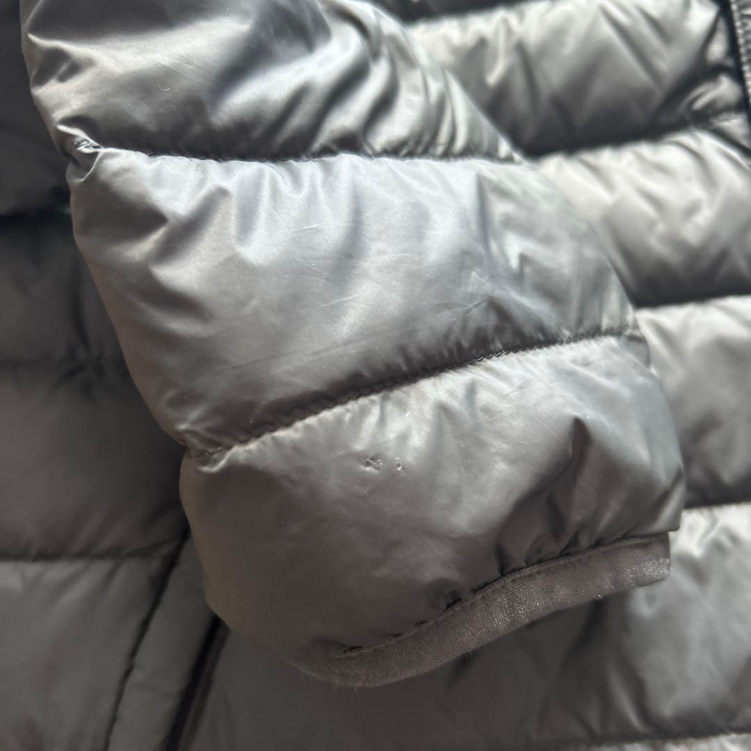 Danton クルーネック インナーダウン ジャケット　チャコールグレー 36