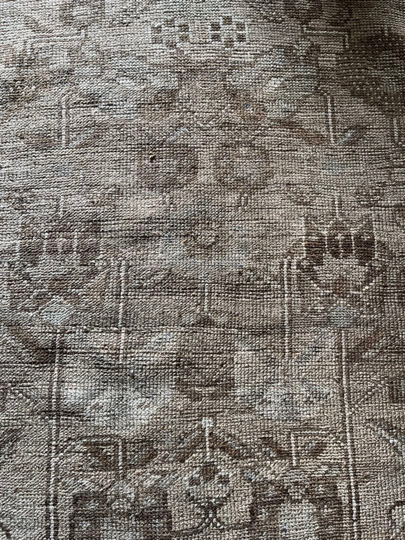 トルコヴィンテージラグ　ウール100% ブラウン