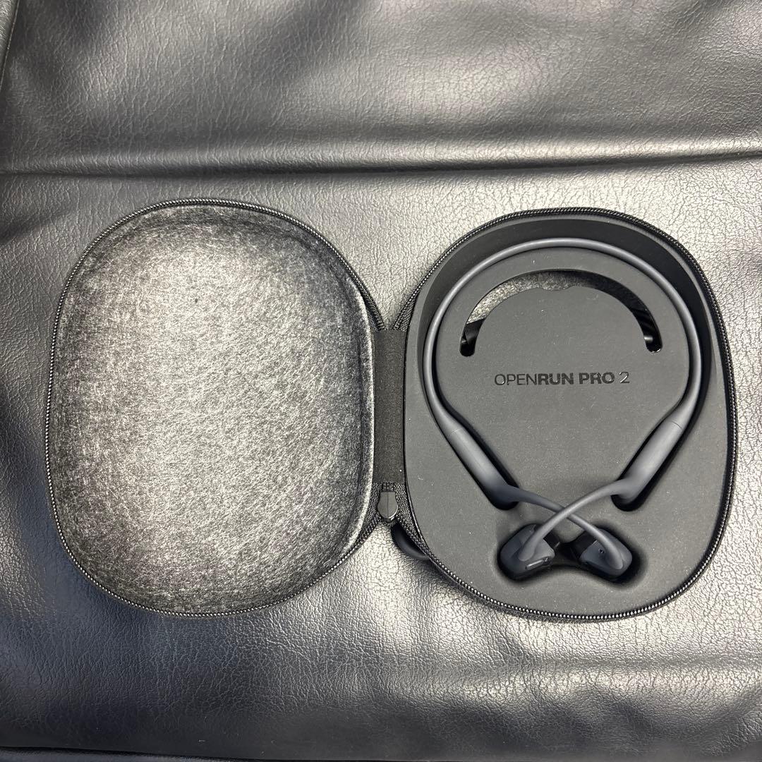 ショックス 骨伝導 openrun pro2 標準サイズ　ブラック