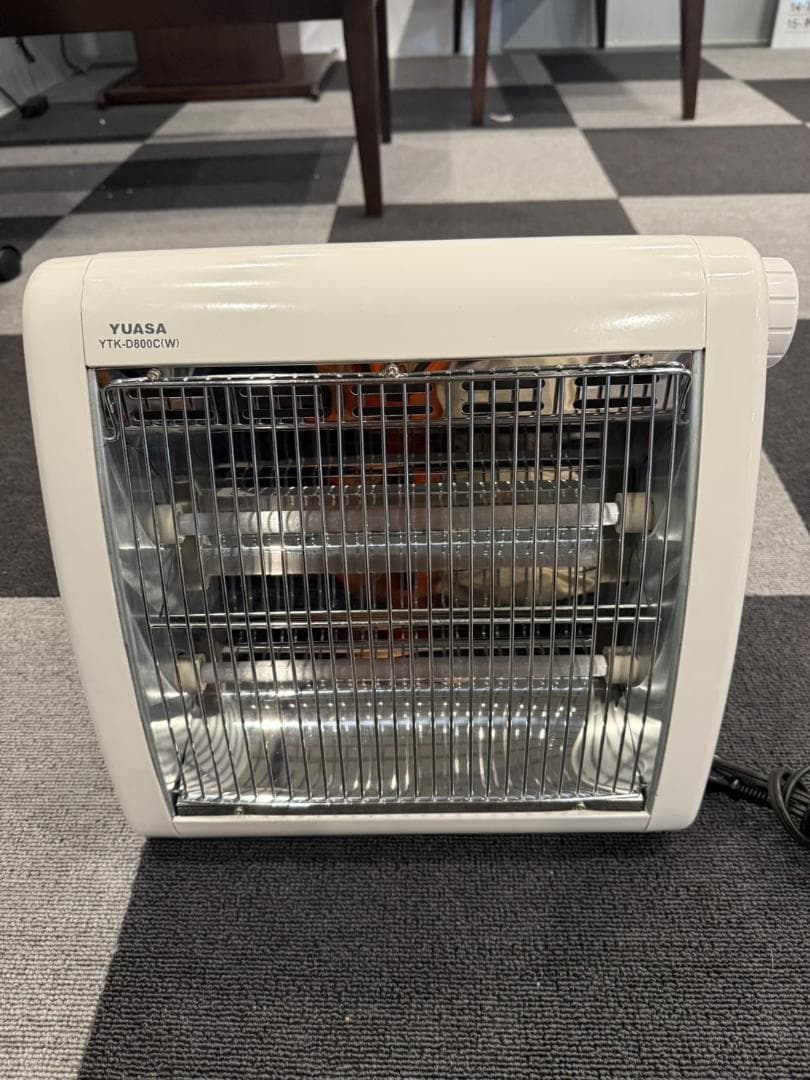 YUASA 電気ストーブ YTK-D800C(W)
