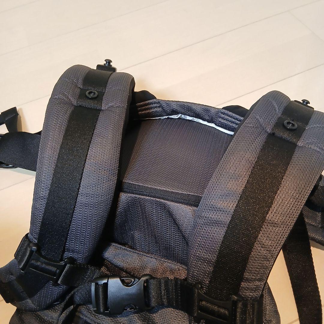 アンジェレッテ ベビーキャリアオン ヒップシート 抱っこ紐 チャコールグレー