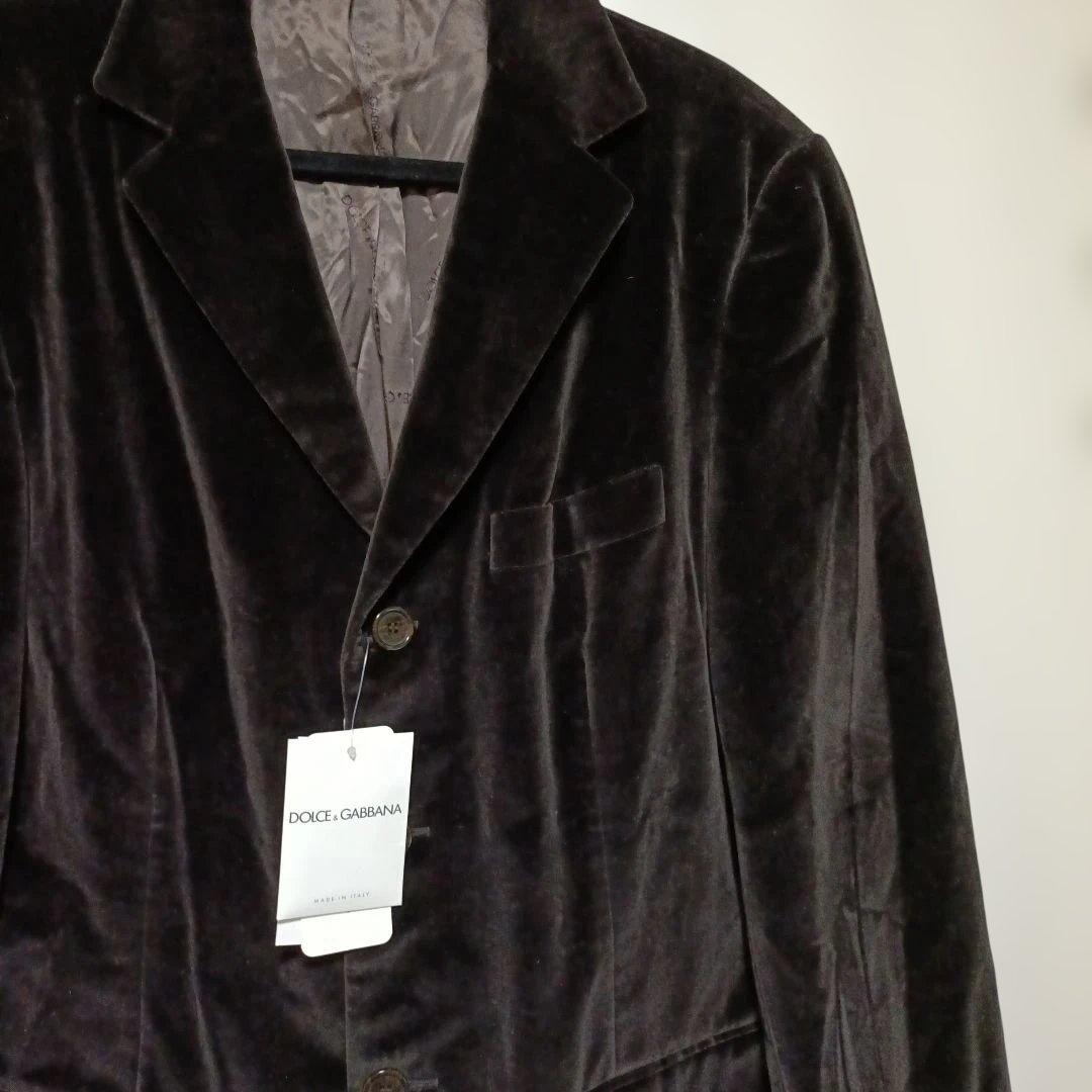 DOLCE & GABBANA ダークブラウン ベルベット 未使用