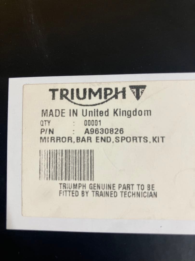 トライアンフ　バーエンドミラー