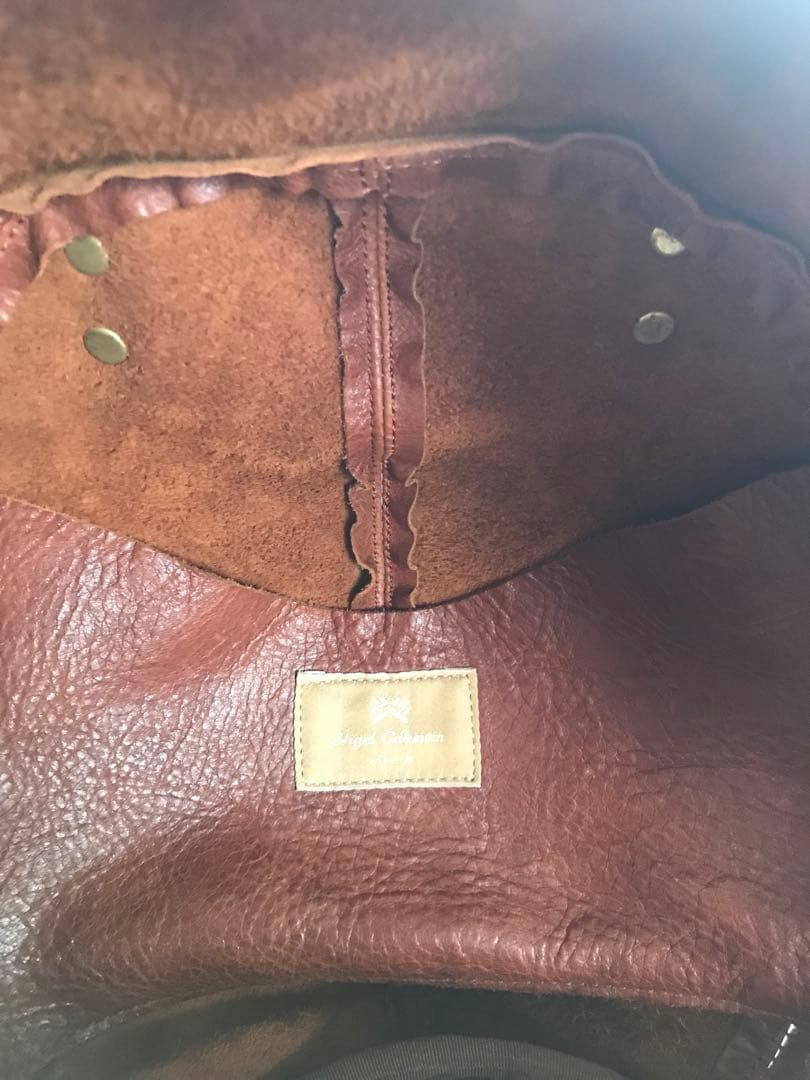 ナイジェルケーボン　ヘルメットバッグ　レザー