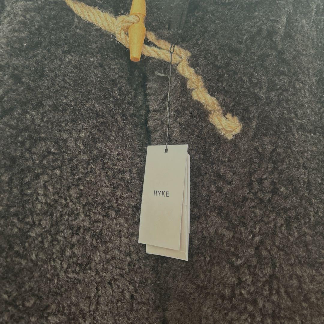 ジャケット・アウター HYKE DOUBLE FACE FAUX SHEARLING DUFFEL