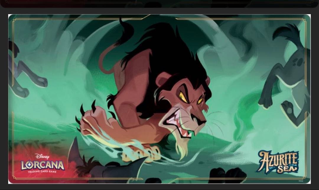 超希少 未開封 ロルカナ スカー チャンピオン プレイマット ディズニー