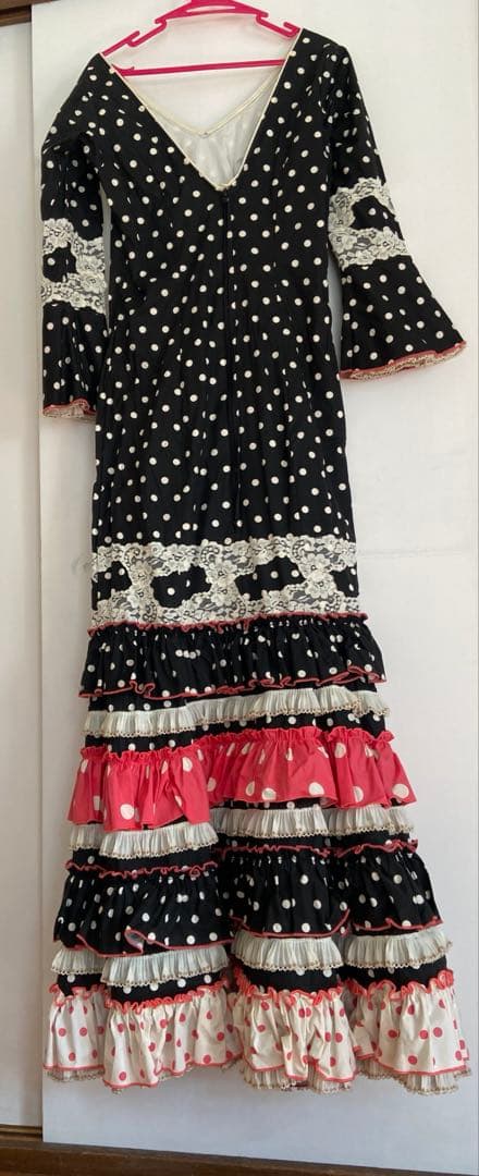 フラメンコ衣装　 水玉ワンピース　マーメイド