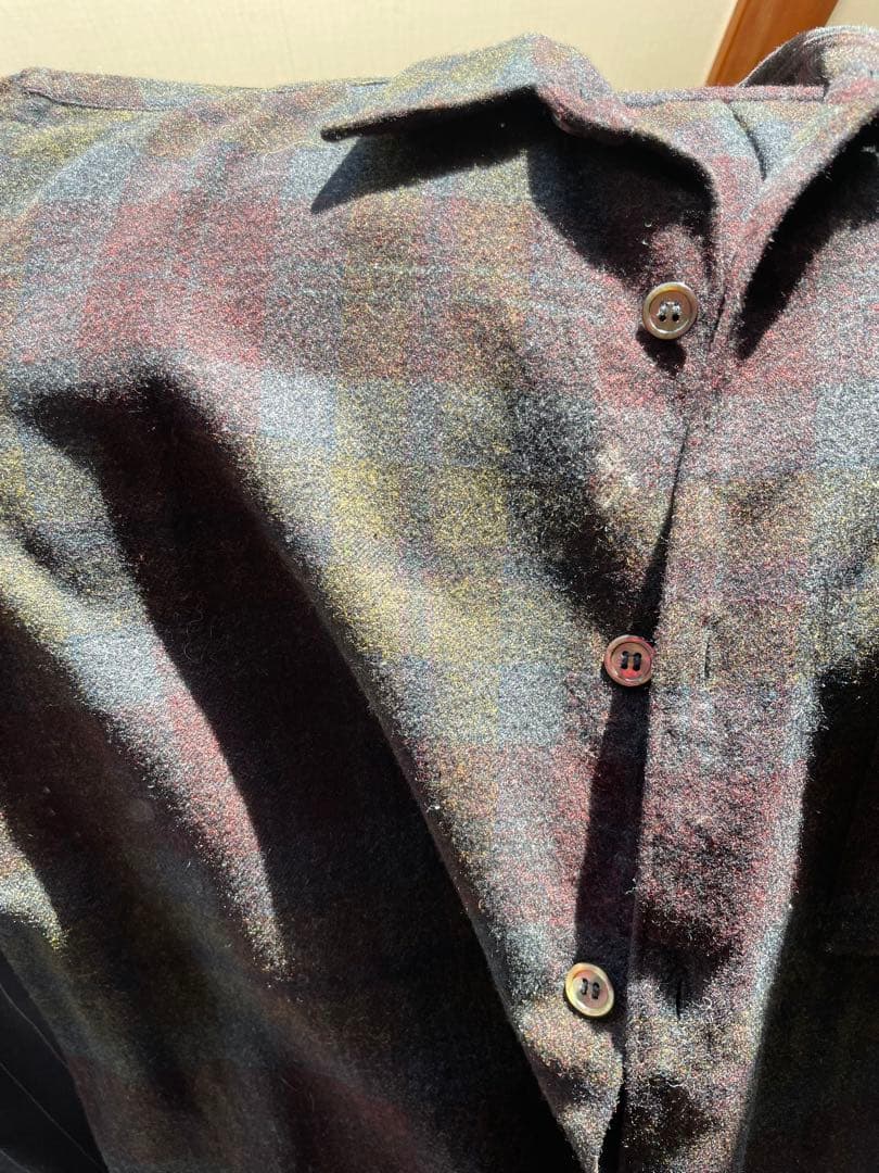 COMME des GARÇONS HOMME チェック柄長袖シャツ