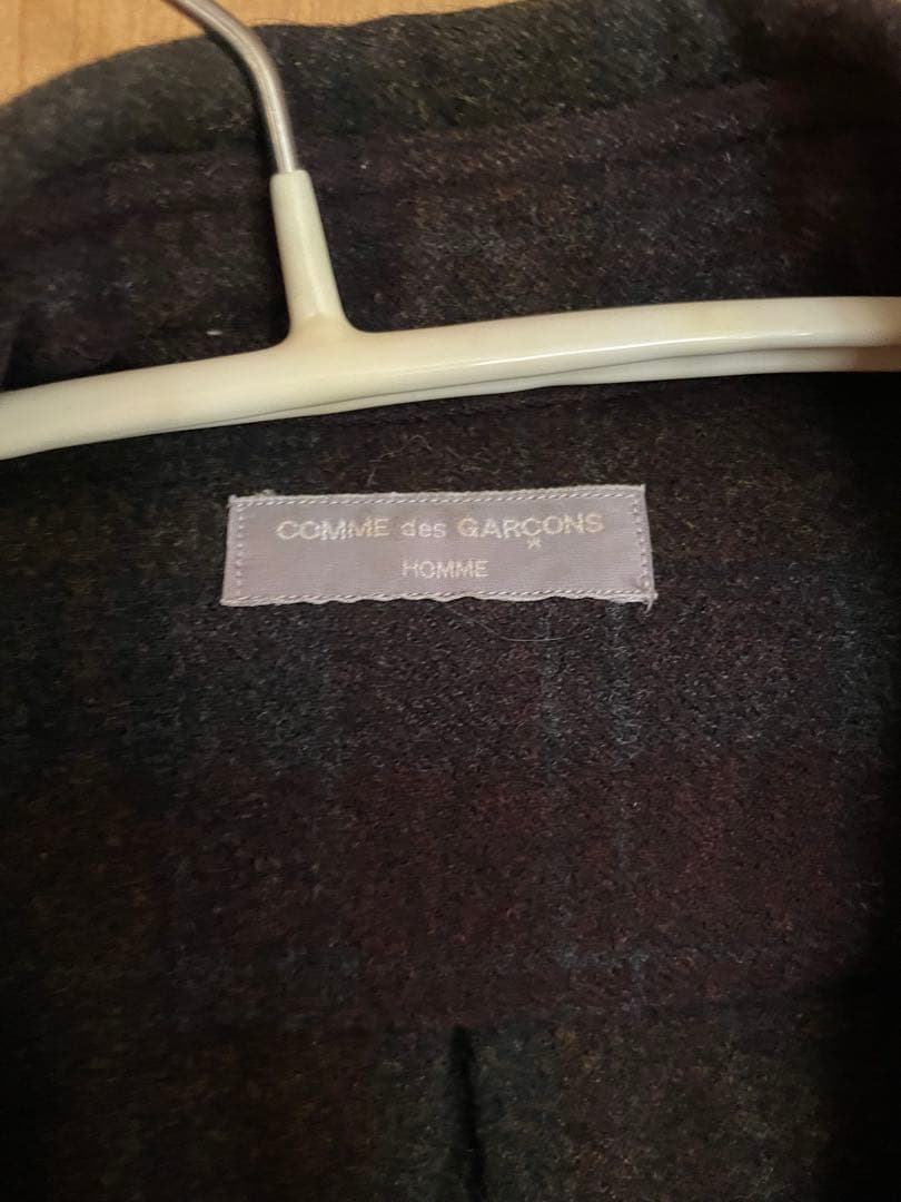 COMME des GARÇONS HOMME チェック柄長袖シャツ