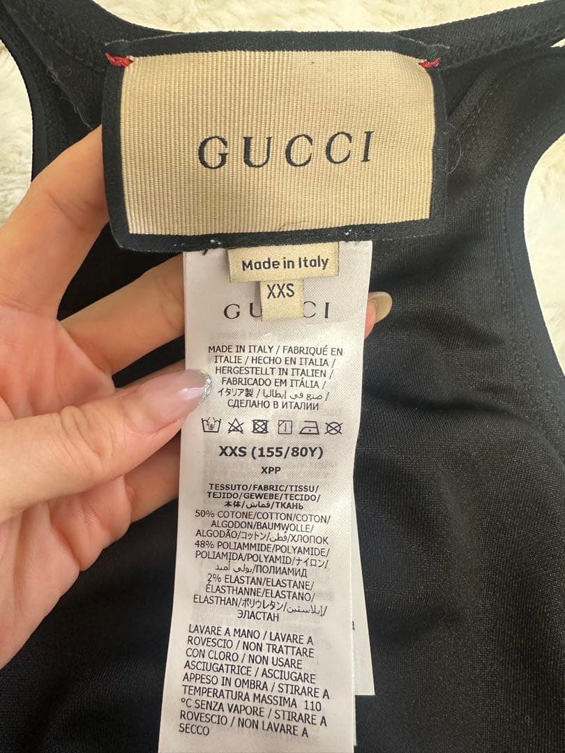 [SALE]GUCCI ブラック ブラトップ XXS