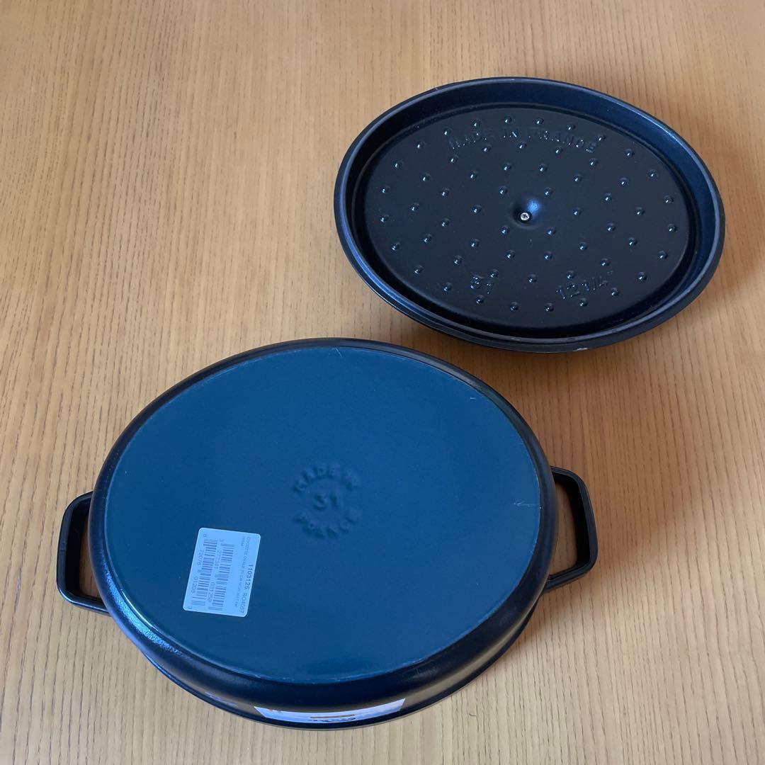 新品 ストウブ ピコ・ココット 31 cmオーバルブラック