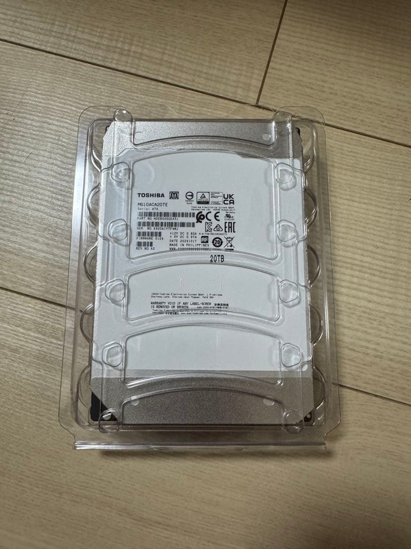 東芝 サーバー NAS用3.5インチ 20TB HDD MG10ACA20TE