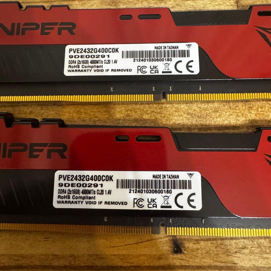 Viper DDR4 4000MHz 32GB(16GB×2)