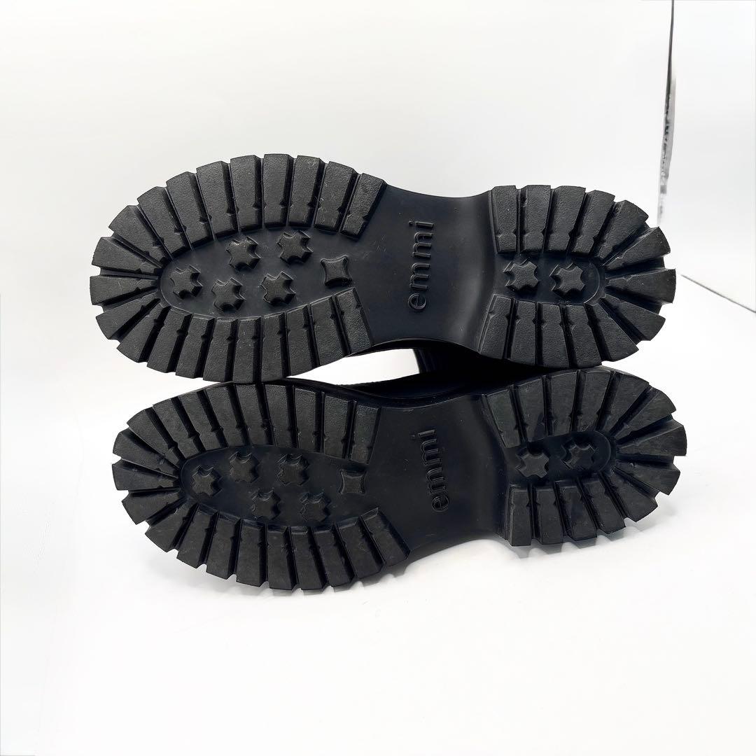 【美品★emmi】 エコニットブーツ ブラック 25cm