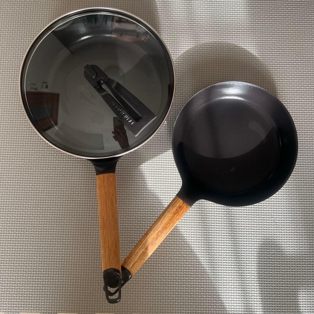 VERMICULAR 鋳鉄フライパン 24cm DEEP 蓋付き20cm