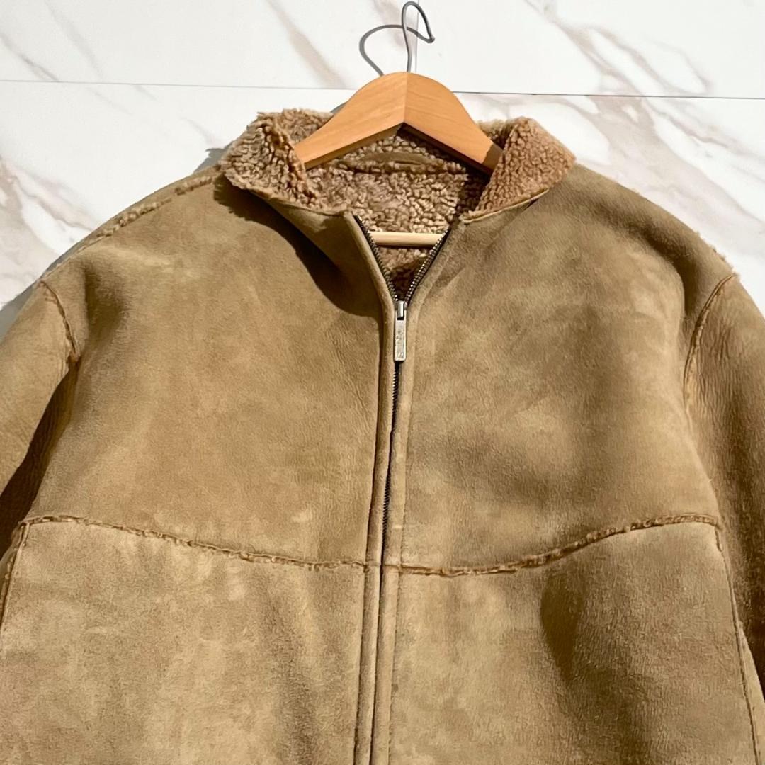 最高級　エルメネジルドゼニア　リアルムートン　シアリング　ジャケット　XL