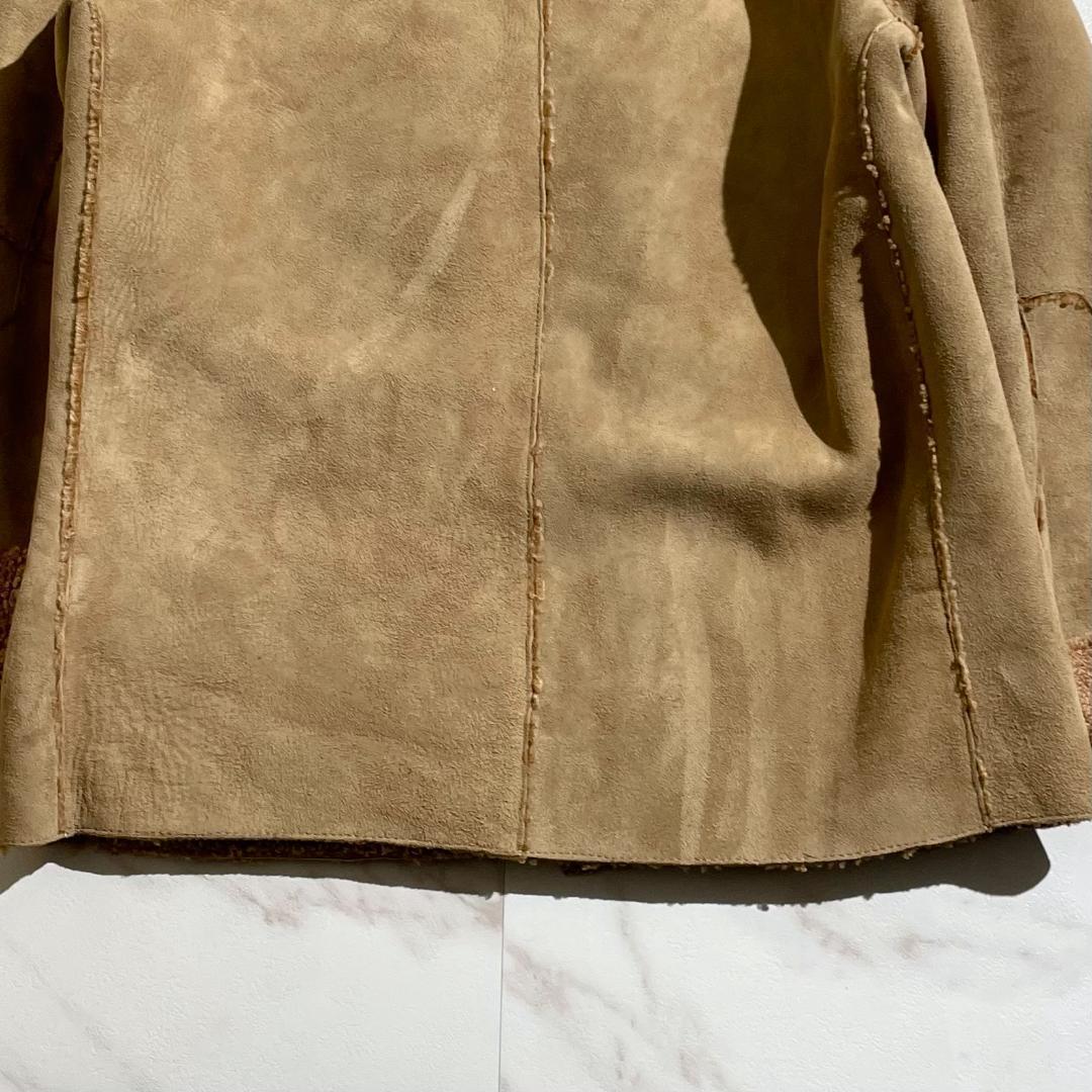 最高級　エルメネジルドゼニア　リアルムートン　シアリング　ジャケット　XL
