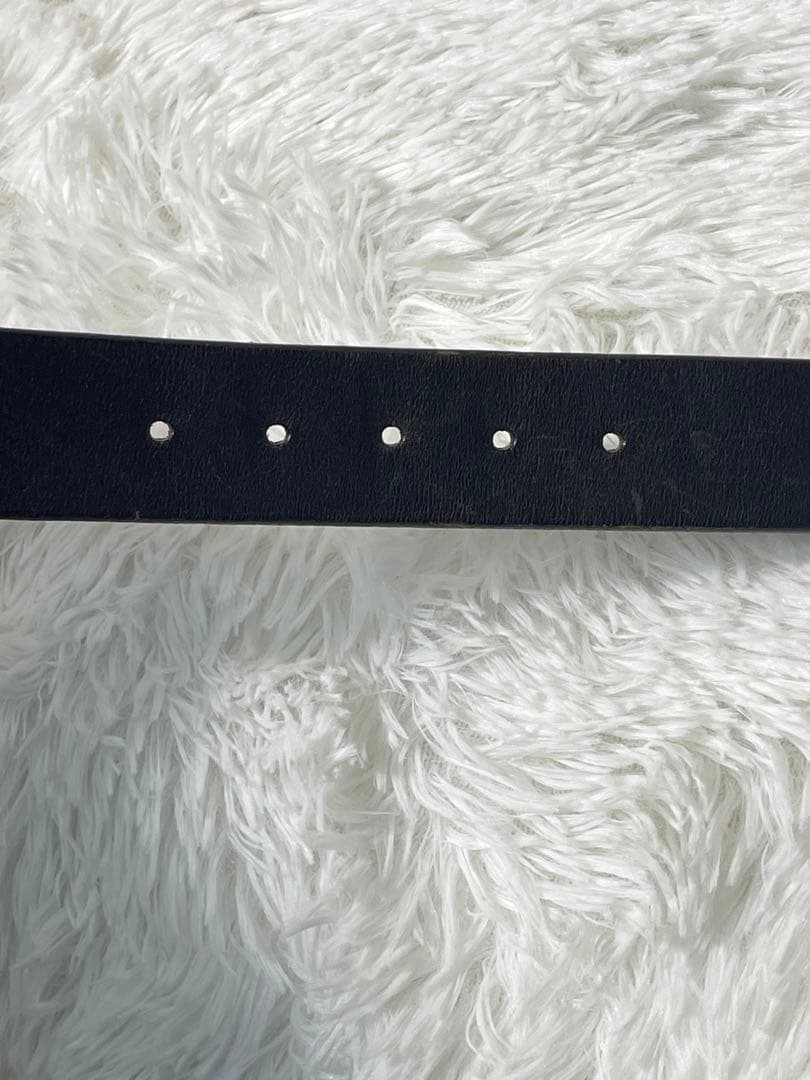 希少　Levi’s オールドレザー　レザーベルト 本革 ヴィンテージ　ブラック