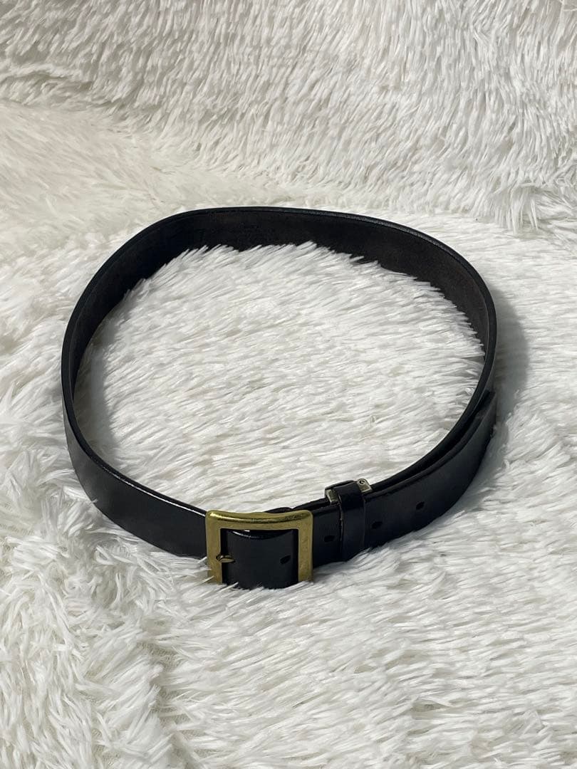 希少　Levi’s オールドレザー　レザーベルト 本革 ヴィンテージ　ブラック